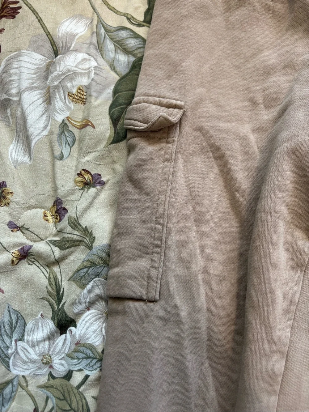 Nike Kids Taupe Sweatpants with White Logo